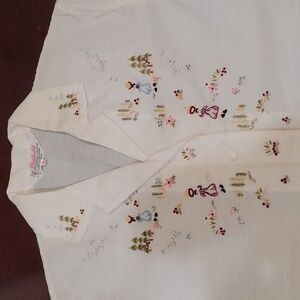 Asian Embroidered Blouse